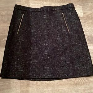 Halogen black tweed skirt 10P